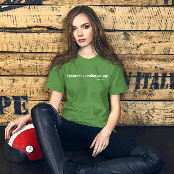 Leaf Green  Inspiring and Motivating Unisex T-Shirt, Christian Brands