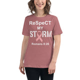 ReSpeCT My Storm Pink Ribbon Cancer Women's Relaxed T-Shirt