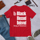 Short-Sleeve Unisex Black Blessed Beloved T-Shirt
